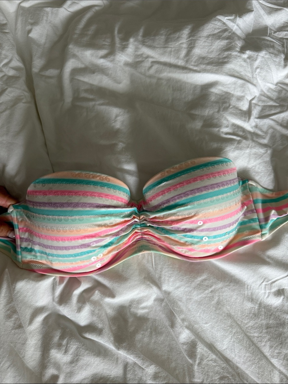 Striped Pastel Strapless Bra - Women Intimates